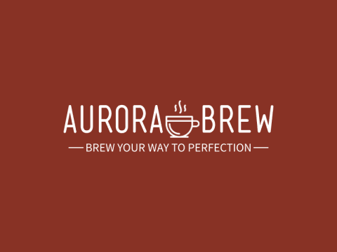 Aurora Brew logo design