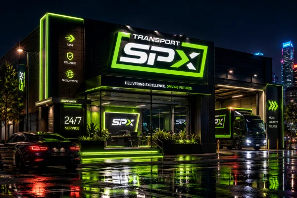 Generate a vibrant nighttime storefront featuring the uploaded logo. Adapt the architecture, lighting, and signage to match the brand’s colors and personality. Include glowing neon signage, urban street reflections, and cinematic lighting to create a dynamic, eye-catching scene. The final result should feel energetic, modern, and uniquely tailored to the brand.