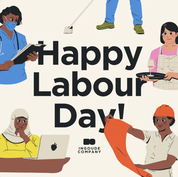 Generate an Illustrative Labour Day Poster for my brand. 

Analyze the uploaded social post for its core design structure (layout, typography, hierarchy, spacing) and extract its visual system.Use the uploaded brand image as identity reference.

Create a new, original post that follows the same design logic but fully adapts all content and messaging to match the brand’s identity, information, and positioning. Keep strong typography, clear hierarchy, and cohesive branding.