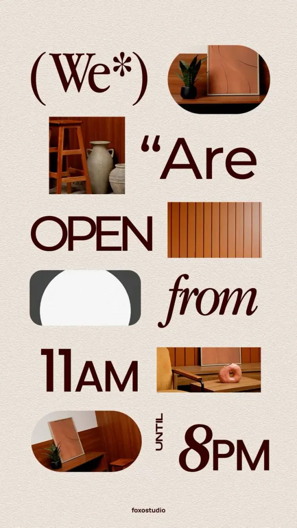 Analyze the uploaded social post for its core design structure (layout, typography, hierarchy, spacing) and extract its visual system.Use the uploaded brand image as identity reference.

Create a new, original post that follows the same design logic but fully adapts all content and messaging to match the brand’s identity, information, and positioning. Keep strong typography, clear hierarchy, and cohesive branding.