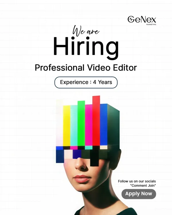 Generate a Job Hiring Poster for my brand. 

Analyze the uploaded social post for its core design structure (layout, typography, hierarchy, spacing) and extract its visual system.Use the uploaded brand image as identity reference.

Create a new, original post that follows the same design logic but fully adapts all content and messaging to match the brand’s identity, information, and positioning. Keep strong typography, clear hierarchy, and cohesive branding.
