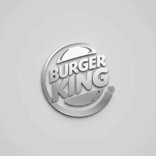 Silver foil logo mockup on clean surface, realistic metallic shine and texture, subtle shadows, photorealistic and elegant branding presentation.