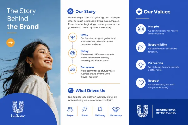Generate a The Story Behind the Brand post for my brand.
Analyze the uploaded social post for its core design structure (layout, typography, hierarchy, spacing) and extract its visual system.Use the uploaded brand image as identity reference.
Create a new, original post that follows the same design logic but fully adapts all content and messaging to match the brand’s identity, information, and positioning. Keep strong typography, clear hierarchy, and cohesive branding.