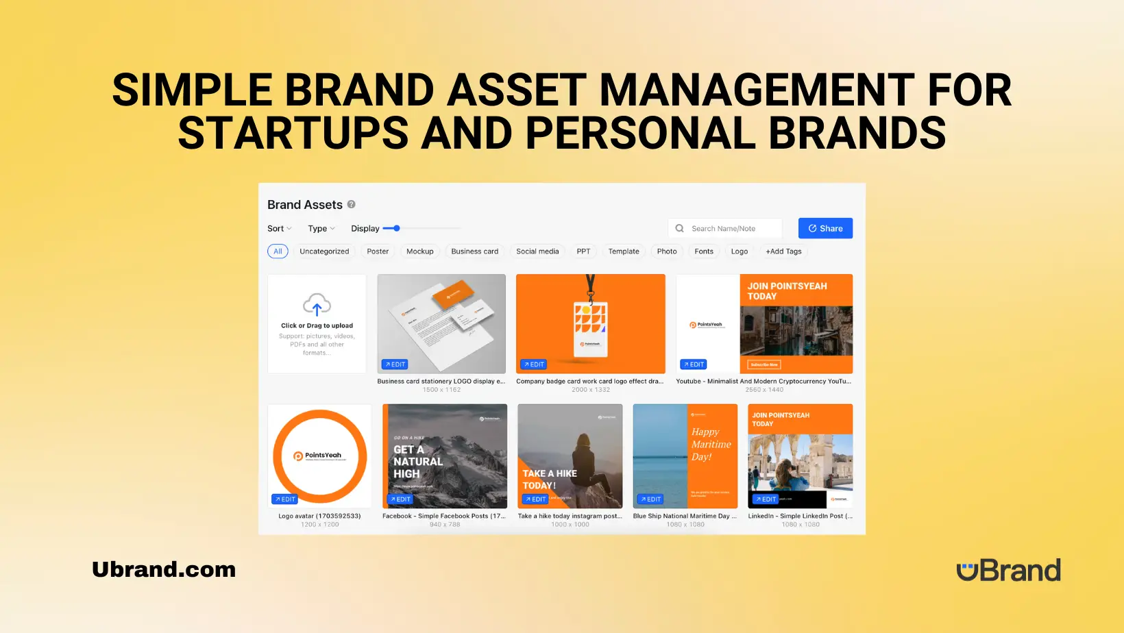 Simple Brand Asset Management For Startups And Personal Brands